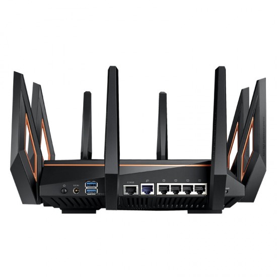 ROG Rapture RT-AX11000 Tri-band WiFi 6 Gaming Router 10 Gigabit WiFi Router Quad Core 2.5G Gaming Port DFS Band wtfast Mesh ROG Rapture RT-AX11000 Tri-band WiFi 6 Gaming Router 10 Gigabit WiFi Router Quad Core 2.5G Gaming Port DFS Band wtfast Mesh