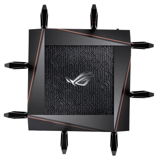 ROG Rapture RT-AX11000 Tri-band WiFi 6 Gaming Router 10 Gigabit WiFi Router Quad Core 2.5G Gaming Port DFS Band wtfast Mesh ROG Rapture RT-AX11000 Tri-band WiFi 6 Gaming Router 10 Gigabit WiFi Router Quad Core 2.5G Gaming Port DFS Band wtfast Mesh