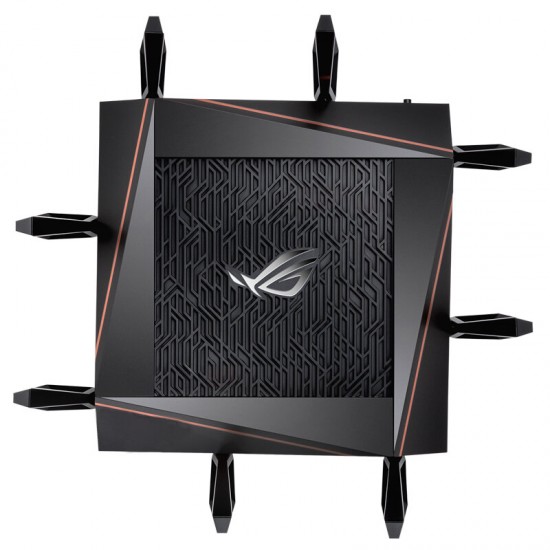 ROG Rapture RT-AX11000 Tri-band WiFi 6 Gaming Router 10 Gigabit WiFi Router Quad Core 2.5G Gaming Port DFS Band wtfast Mesh