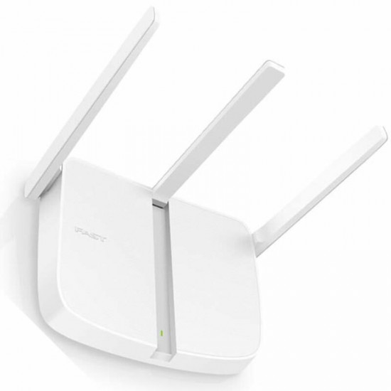 FAST 300M WiFI4 2.4GHz Wireless Router WiFi Router MIMO Mini Design 3 LAN Port for 60-90m² House