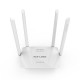 300Mbps Wireless Router Dual Band WiFi Repeater Signal Booster Gigabit Signal Amplifier with 4 External Antennas LV-WR08