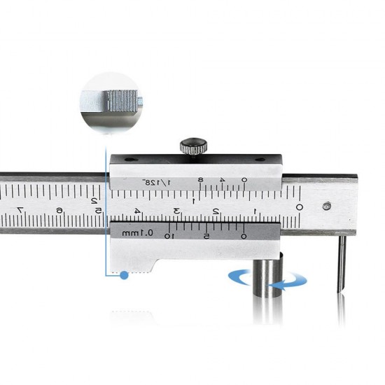 0-200mm Marking Vernier Caliper With Carbide Scriber Parallel Marking Gauging Ruler Measuring Instrument Tool