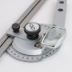 0-360° Stainless Steel Universal Bevel Protractor Angle Finder Angular Dial Ruler Goniometer with 300mm Blade