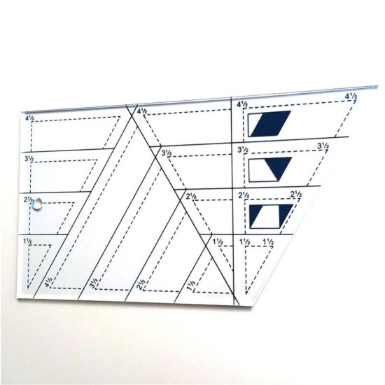 1 Pcs Trapezoid Ruler Trapezoidal Ruler Measurable Tool Suit For Quilting Sewing Or Craft Projects