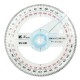 10cm Plastic 360 Degree Protractor Ruler Angle Finder Swing Arm School Office