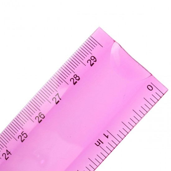 12'' 30cm Super Flexible Ruler Rule Measuring Tool Stationery for Office School