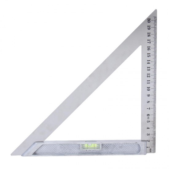 150mm 200mm Triangle Ruler Measuring Tool 90° Alloy with Level Bubble
