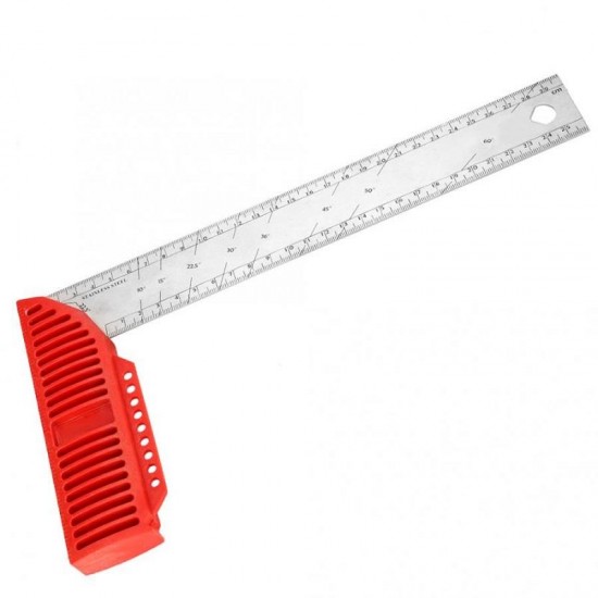 20/25/30/40cm Stainless Steel 90 Degrees Angle Ruler Woodworking Ruler Woodworking High Quality