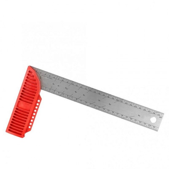 20/25/30/40cm Stainless Steel 90 Degrees Angle Ruler Woodworking Ruler Woodworking High Quality