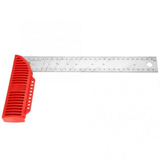 20/25/30/40cm Stainless Steel 90 Degrees Angle Ruler Woodworking Ruler Woodworking High Quality