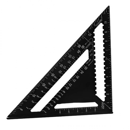 300mm Aluminum Alloy Speed Square Rafter Triangle Angle Square Layout Guide Woodworking Tool