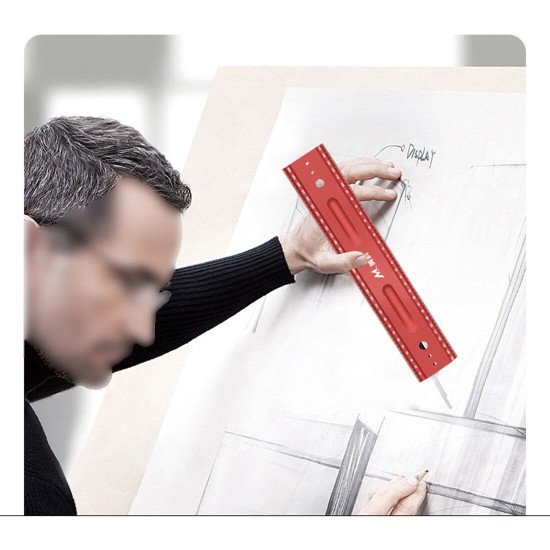 300mm Carpenter's Right Angle Measuring Ruler Precision Double Sided Leather Craft Cutting Auxiliary Woodworking Tool 300mm Carpenter's Right Angle Measuring Ruler Precision Double Sided Leather Craft Cutting Auxiliary Woodworking Tool
