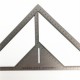 35cm Angle Ruler Metric Aluminum Alloy Triangular Measuring Ruler Woodwork Speed Square Triangle Angle Protractor