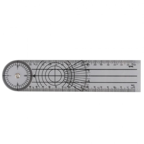 3pcs Professional 360 Degree Multi-Ruler Goniometer Spinal Angle Ruler