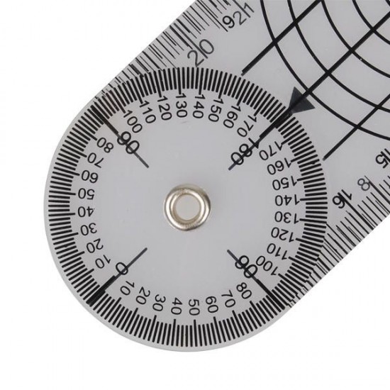 5pcs Multi-Ruler 360 Degree Goniometer Angle Spinal Ruler