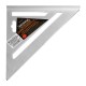 7inch Silver Aluminum Alloy Speed Square Roofing Triangle Angle Protractor Try Square Carpenter's Measuring 7inch Silver Aluminum Alloy Speed Square Roofing Triangle Angle Protractor Try Square Carpenter's Measuring