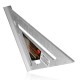 7inch Silver Aluminum Alloy Speed Square Roofing Triangle Angle Protractor Try Square Carpenter's Measuring