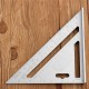 7inch Silver Aluminum Alloy Speed Square Roofing Triangle Angle Protractor Try Square Carpenter's Measuring 7inch Silver Aluminum Alloy Speed Square Roofing Triangle Angle Protractor Try Square Carpenter's Measuring