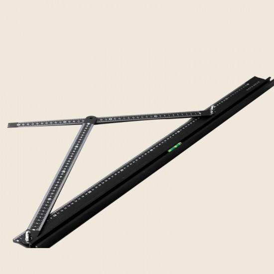 80cm Multifunctional Universal Angle Ruler Folding Aluminum Alloy Cutting Guiding Ruler Tile Worker Universal Ruler Opening Positioner