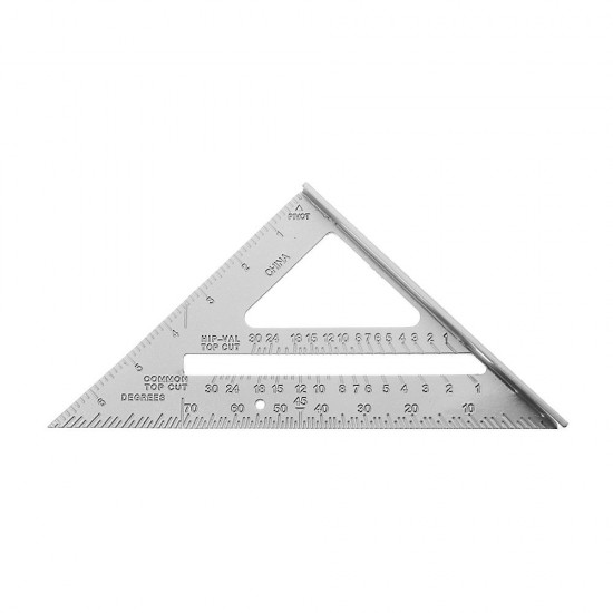 Aluminum Alloy Speed Square Combination Triangle Ruler Carpenter's Protractor Miter Framing