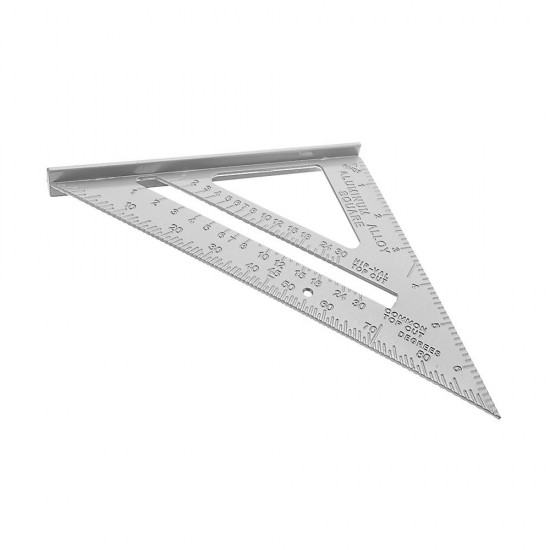 Aluminum Alloy Speed Square Combination Triangle Ruler Carpenter's Protractor Miter Framing