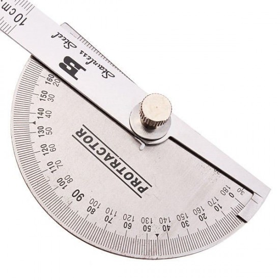90 x 150mm BS181809 Protractor Round Head Stainless Steel