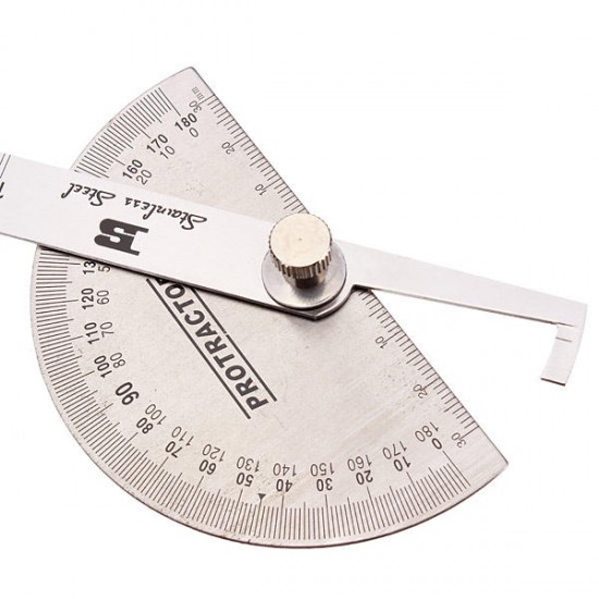 90 x 150mm BS181809 Protractor Round Head Stainless Steel