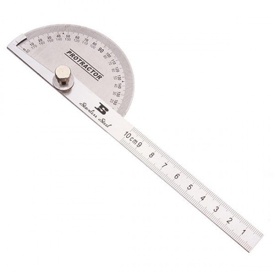 90 x 150mm BS181809 Protractor Round Head Stainless Steel