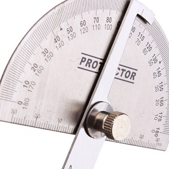 90 x 150mm BS181809 Protractor Round Head Stainless Steel