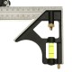 12inch Square Ruler Adjustable Stainless Steel Combination Angle Tool