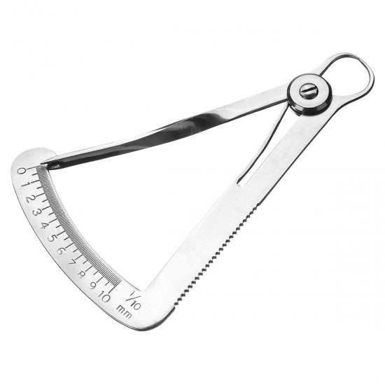 Degree Gauge Jewelry Inside Caliper 10mm Thickness Measuring Capacity Stainless 4'' Thickness Gauge