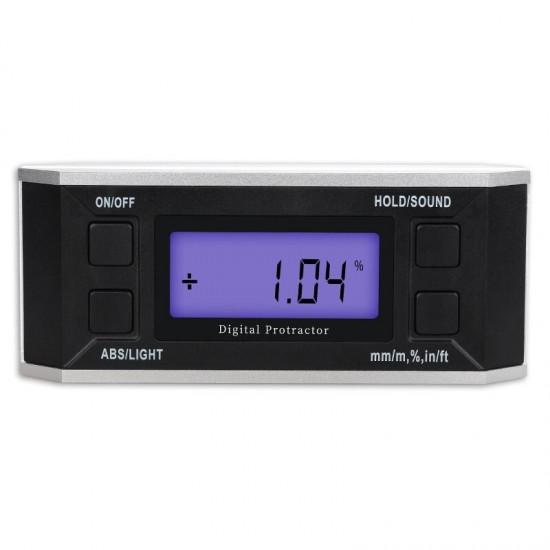 Digital Inclinometer 4*90° Digital Display Inclinometer with Magnetic Backlight Optional Inclination Box Electronic Level Angle Ruler