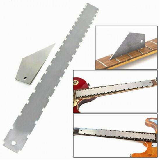 Guitar Neck Notched Straight Edge + Fret Rocker Luthier Tools For Electric Guitars
