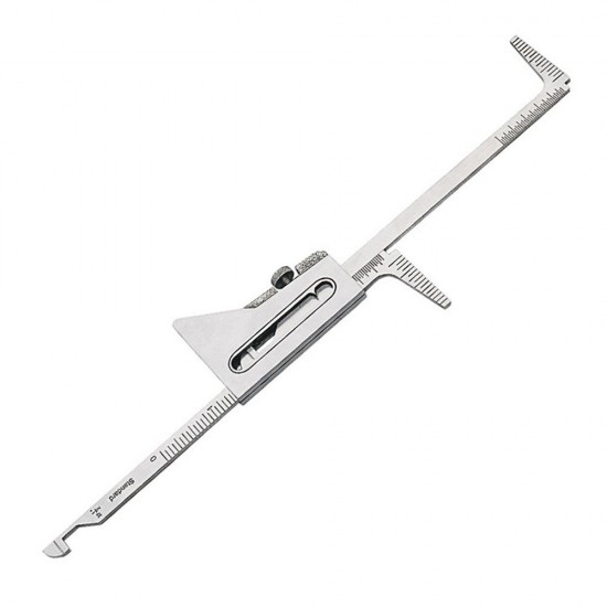 High Precision Welding Taper Feeler Gauge Gage Durable Stainless Steel Depth Ruler Manual Welding Measurement Tool