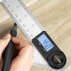 Digital Protractor Angle Ruler 400mm 360 Degree Angle Measuring Metric British System LCD Goniometer Inclinometer