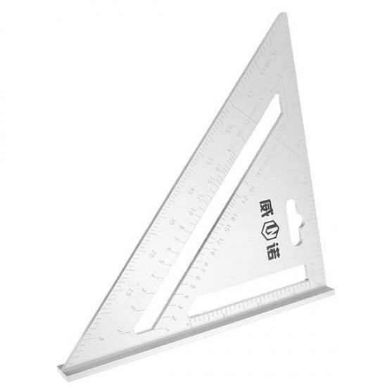 200mm Aluminum Ruler Speed Square Protractor Miter Framing Measuring Tool