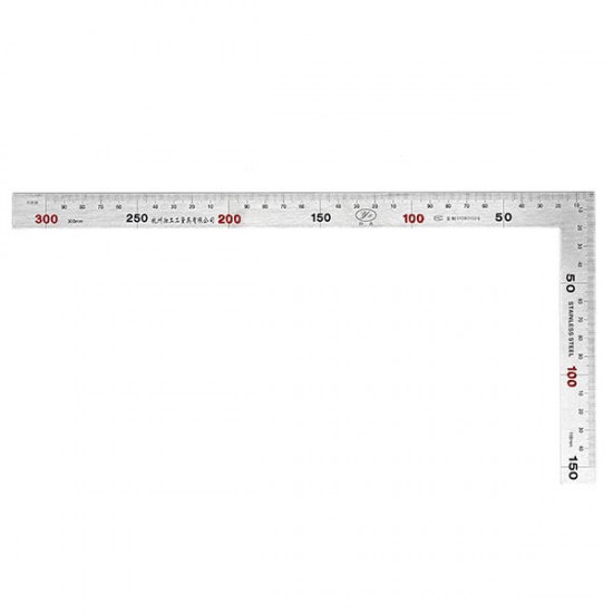 300mm/600mm 90 Degree Stainless Steel Square Ruler