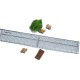 30cm Patchwork Ruler Aligned Cutting Metallic Edge Ruler 30cm Patchwork Ruler Aligned Cutting Metallic Edge Ruler