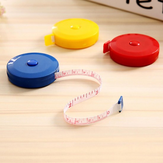 Portable 1.5M Auto Mini Retractable Ruler Measure Tape Sewing Cloth Tailor Body