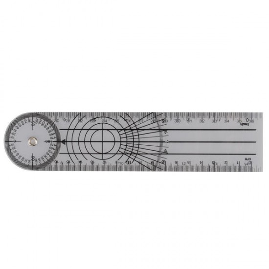 Professional Multi-Ruler 360 Degree Goniometer Angle Spinal Ruler