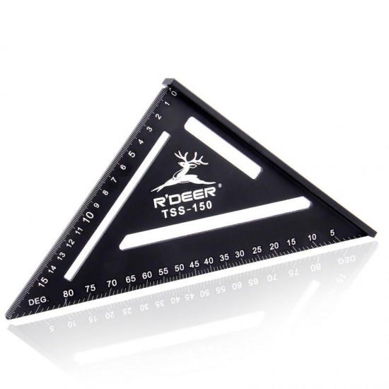 150mm Angle Ruler Aluminun Alloy Triangle Ruler For DIY Home Builders Artists Woodworking Measuring Tools