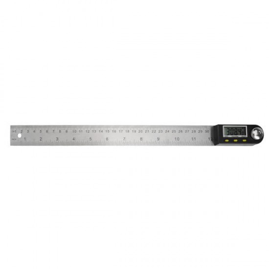 360 Degree 0-300mm Stainless Steel Digital Protractor Goniometer Angle Finder Meter Ruler