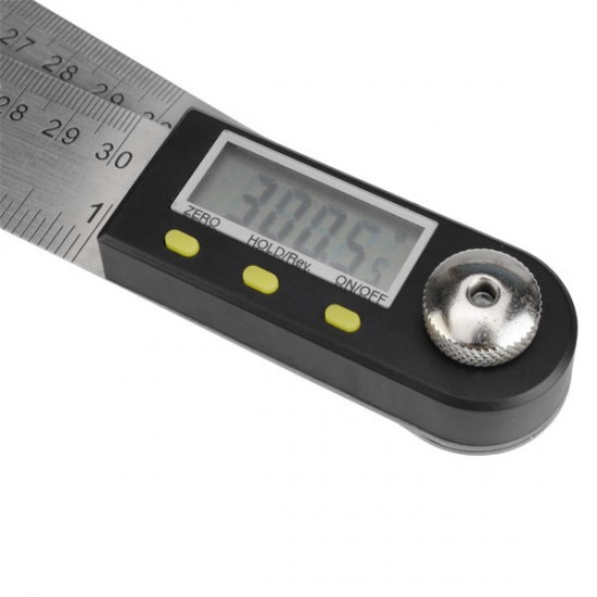 360 Degree 0-300mm Stainless Steel Digital Protractor Goniometer Angle Finder Meter Ruler 360 Degree 0-300mm Stainless Steel Digital Protractor Goniometer Angle Finder Meter Ruler