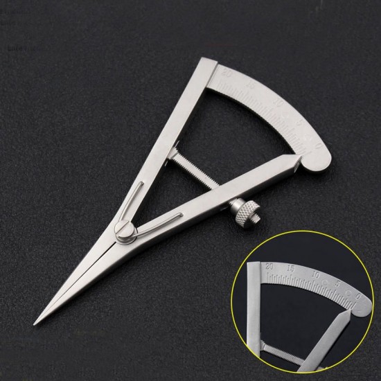 Stainless Steel Eyelid Caliper Screw Adjustment Styles Caliper 20mm Straight Ophthalmic Eye Instrument Tool