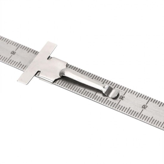 Stainless Steel Measuring Tool Wedge Taper Ruler 1-150mm Feeler Gauges Bore Measurement Stainless Steel Measuring Tool Wedge Taper Ruler 1-150mm Feeler Gauges Bore Measurement