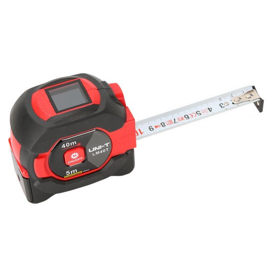 LM40T 40M 2-in-1 Laser Tape Measure Digital Laser Rangefinder with LCD Digital Display