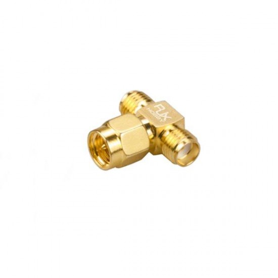 2PCS Hobby RJX2253 SMA Male Plug To Dual SMA Female T-type RF Coaxial Adapter Connector 2PCS Hobby RJX2253 SMA Male Plug To Dual SMA Female T-type RF Coaxial Adapter Connector