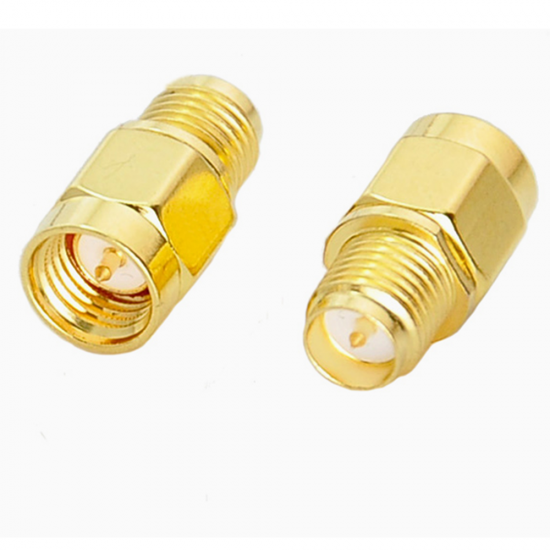 2PCS SMA Male To RP-SMA Female RF Coaxial Adapter Connector