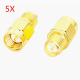 5pcs SMA Male To RP-SMA Female RF Coaxial Adapter Connector