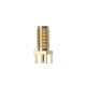 10pcs 50Ω Golden SMA-KWE to RP-SMA Female RF Connector Adapter Straight for RC Drone
